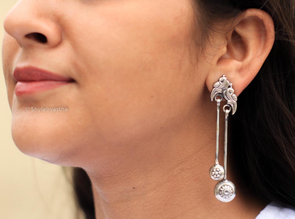 Adya Mini Parrot Sequence Earrings