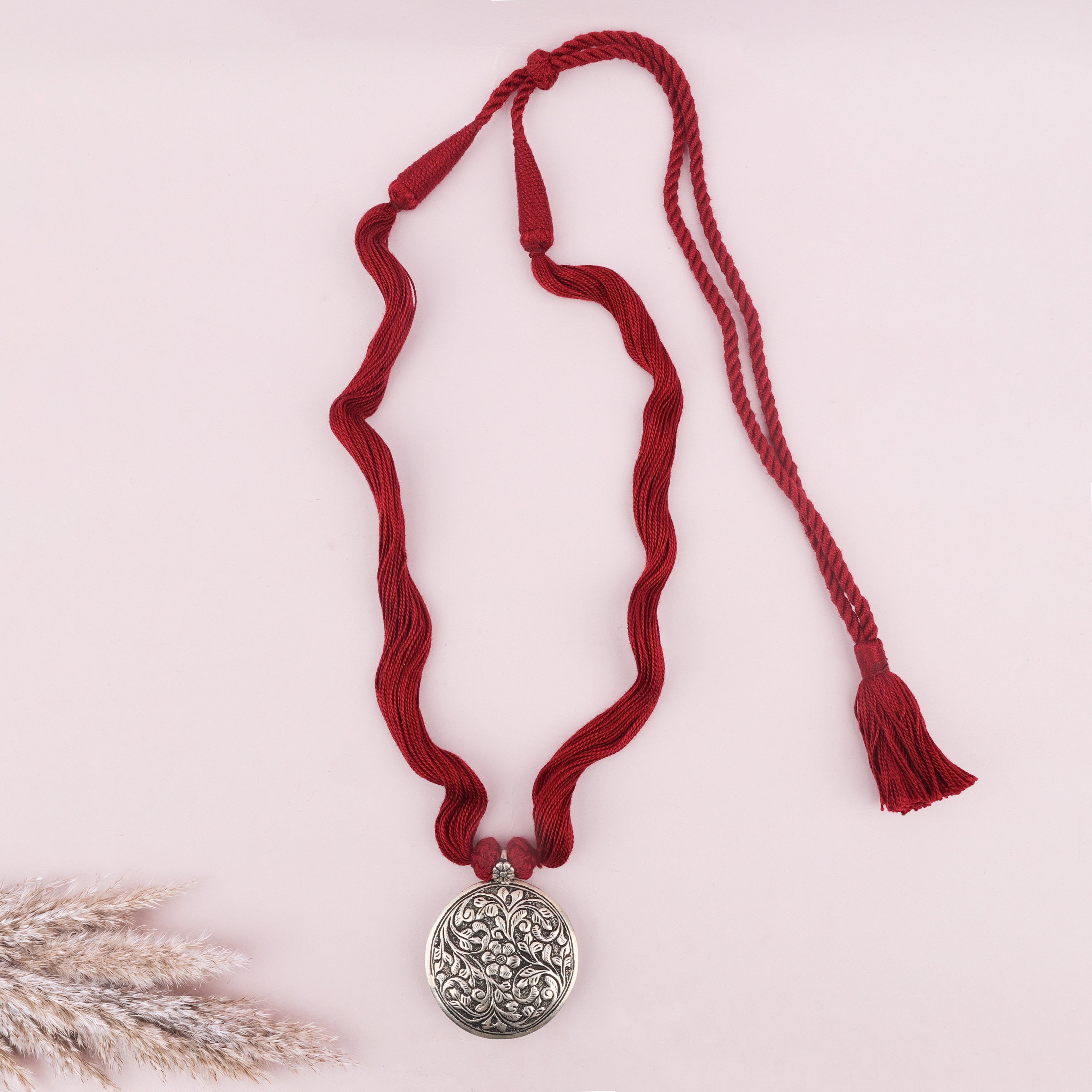 Mizoya Two Way Chitai Embossed Dori Necklace