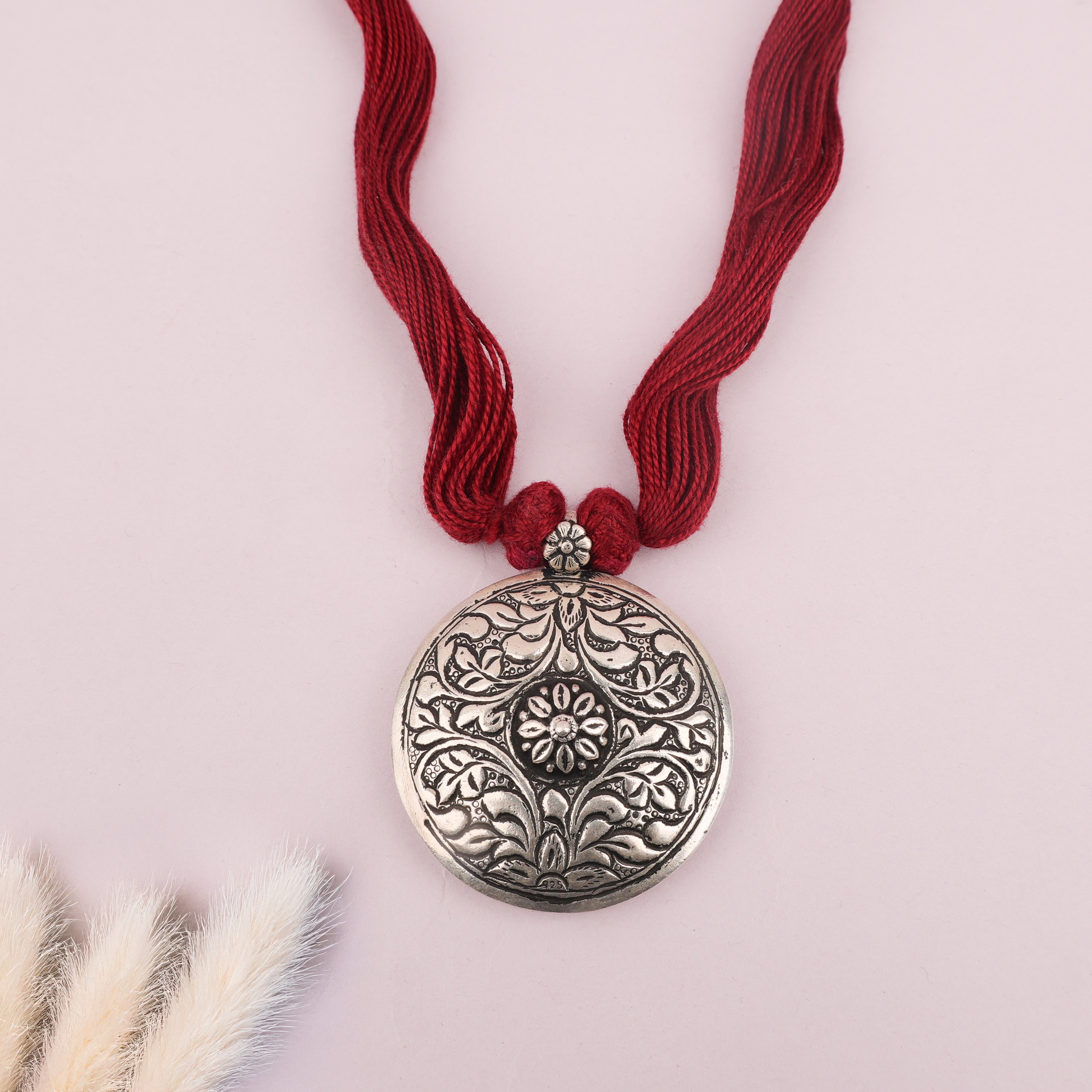 Mizoya Two Way Chitai Embossed Dori Necklace