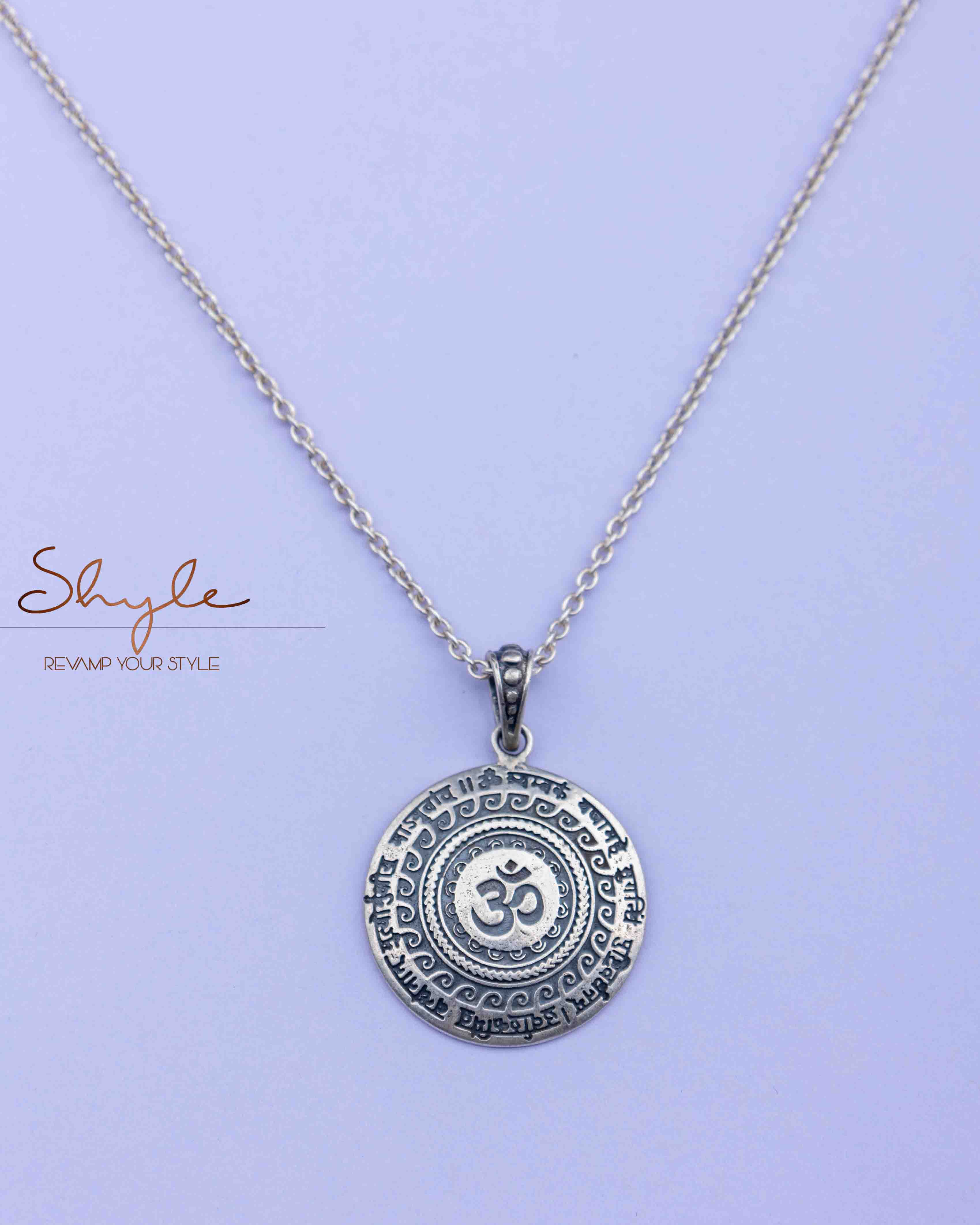 Maha Mrityunjaya Mantra Om Necklace