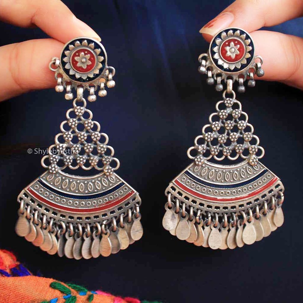 Dulari Handpainted Classic Earrings