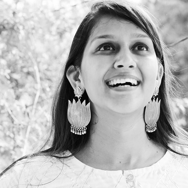 Double Lotus Quirky Earrings