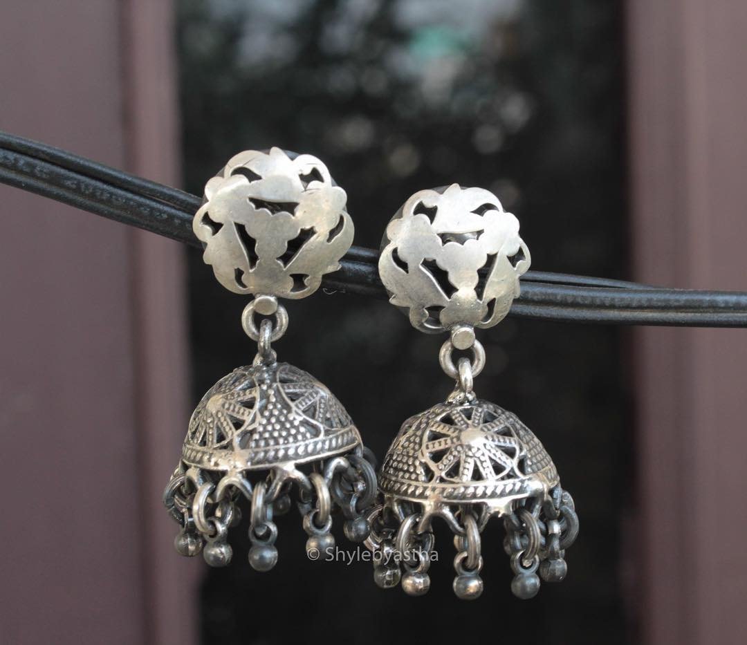 Adya Carved Jhumkis