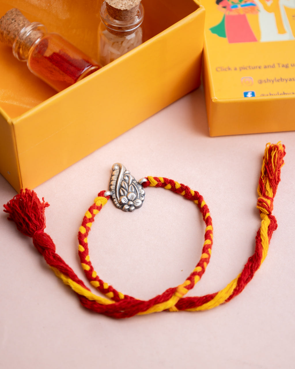 Adya Intricate Flora Detailed Rakhi