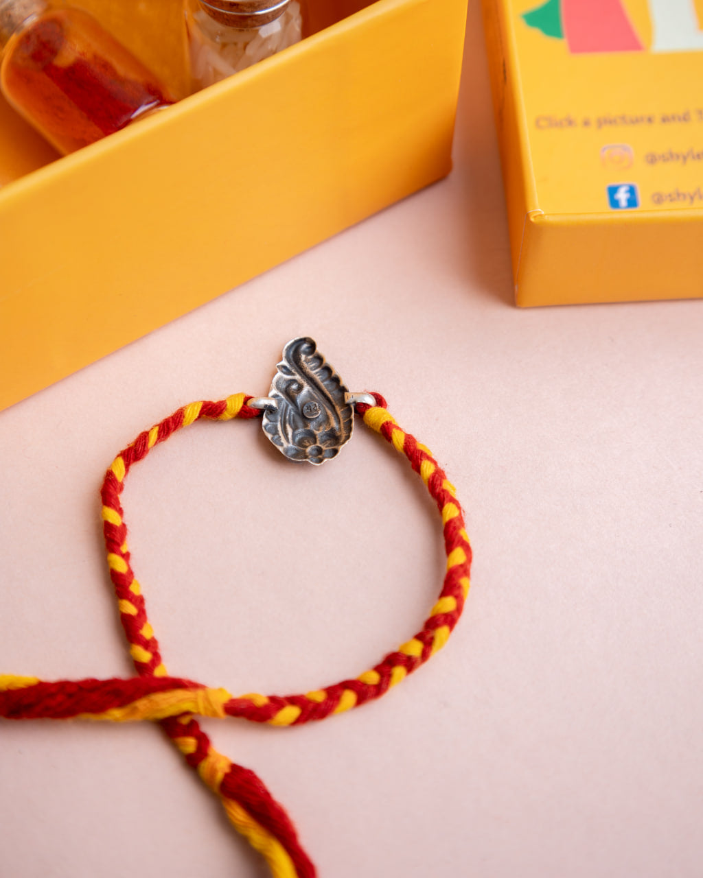 Adya Intricate Flora Detailed Rakhi