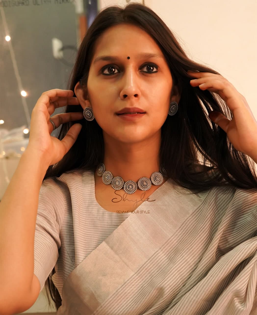 Adya Intricate Motif Sequence Necklace Set