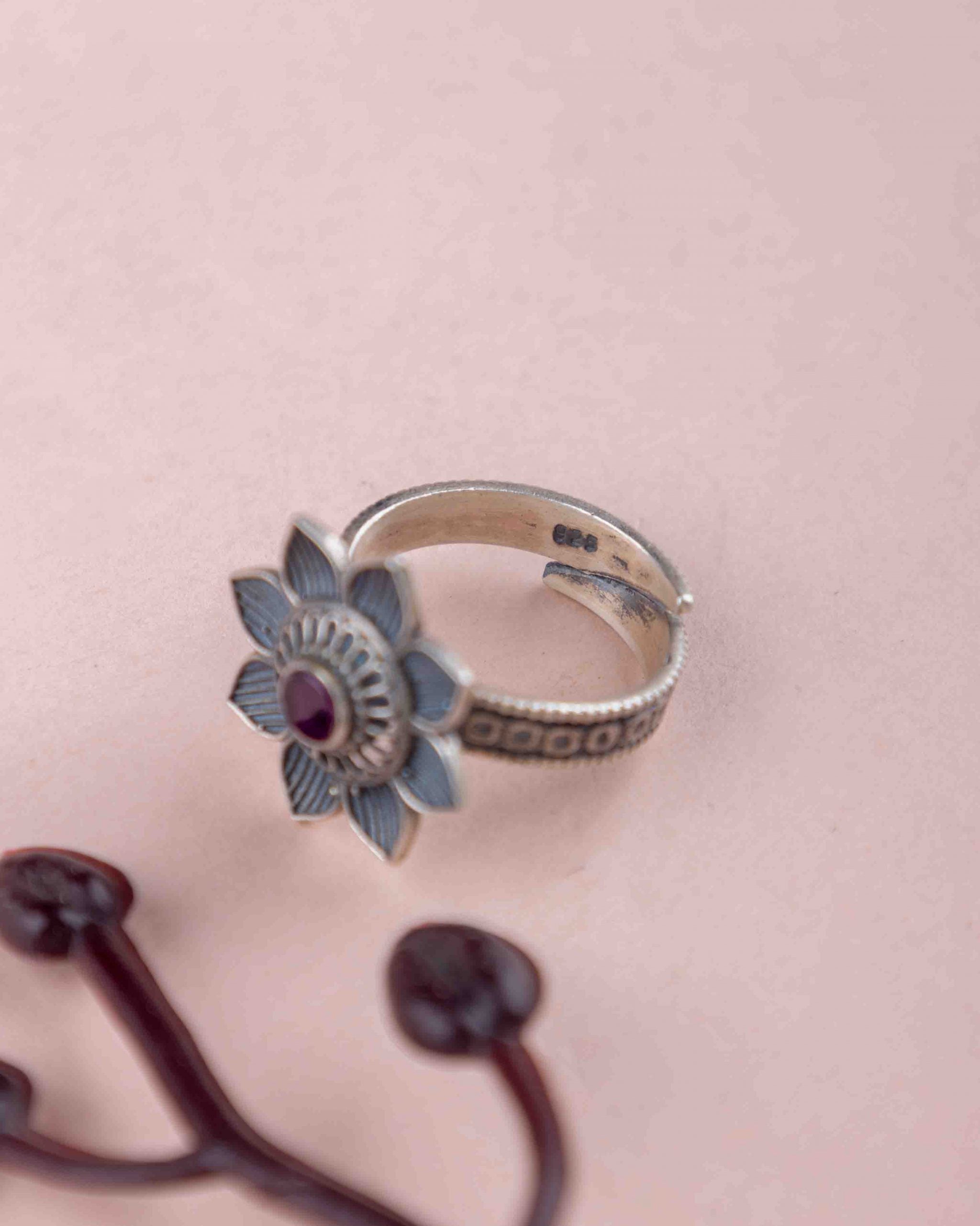 Adya Intricate Versatile Flower Ring
