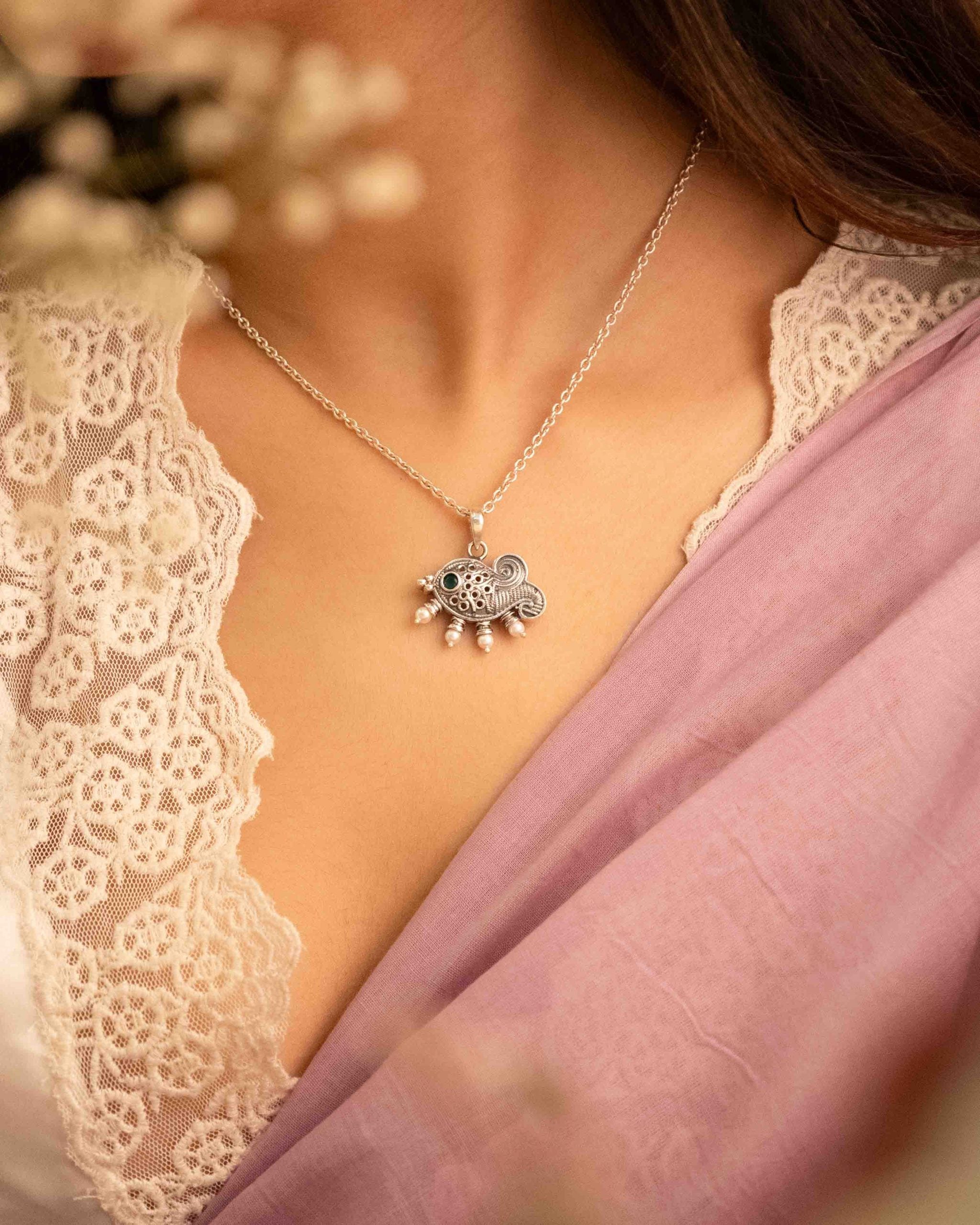 Adya Matsaya Intricate Necklace