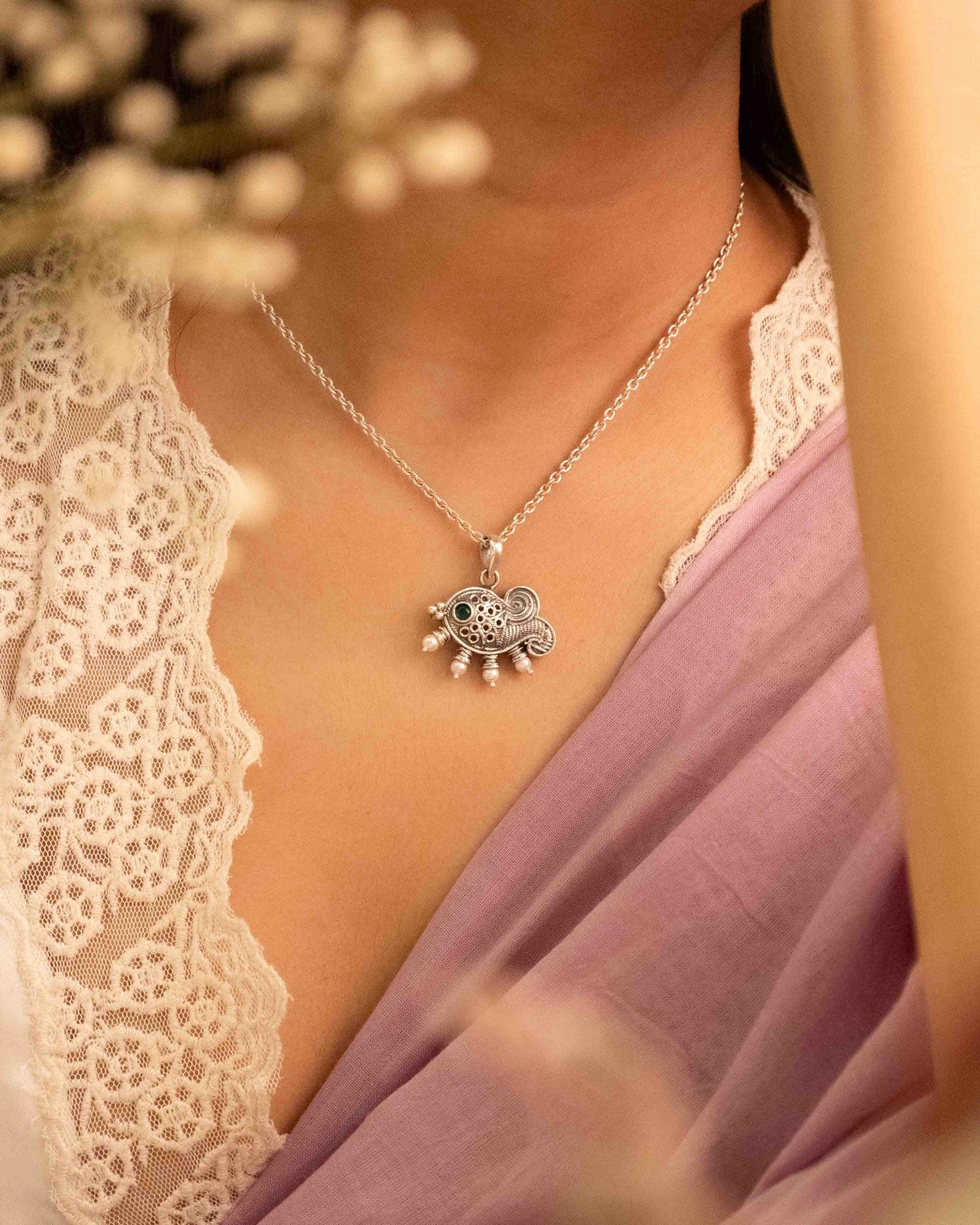 Adya Matsaya Intricate Necklace