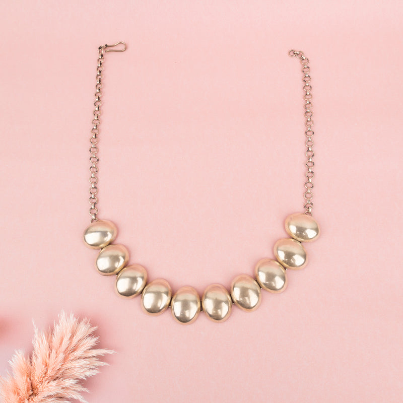 Adya Matte Oval Sequence Choker Set