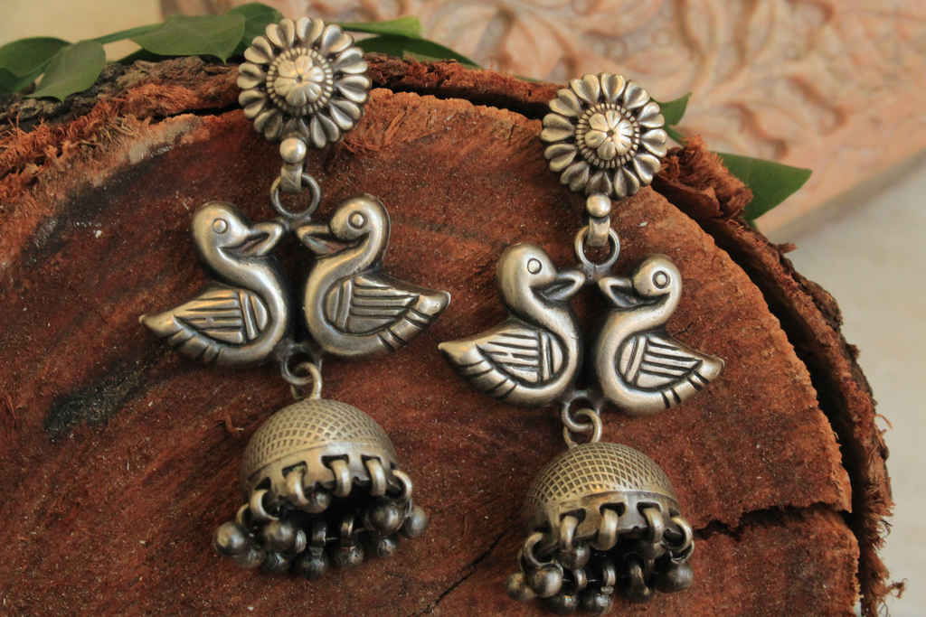 Adya Mini Bird Jhumkis