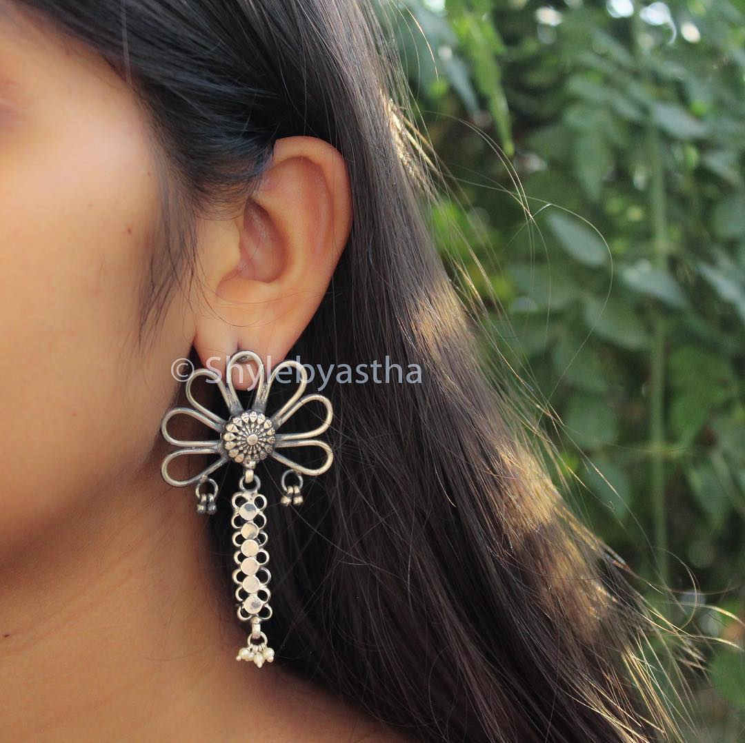 Adya Petal Motif Quirky Earrings