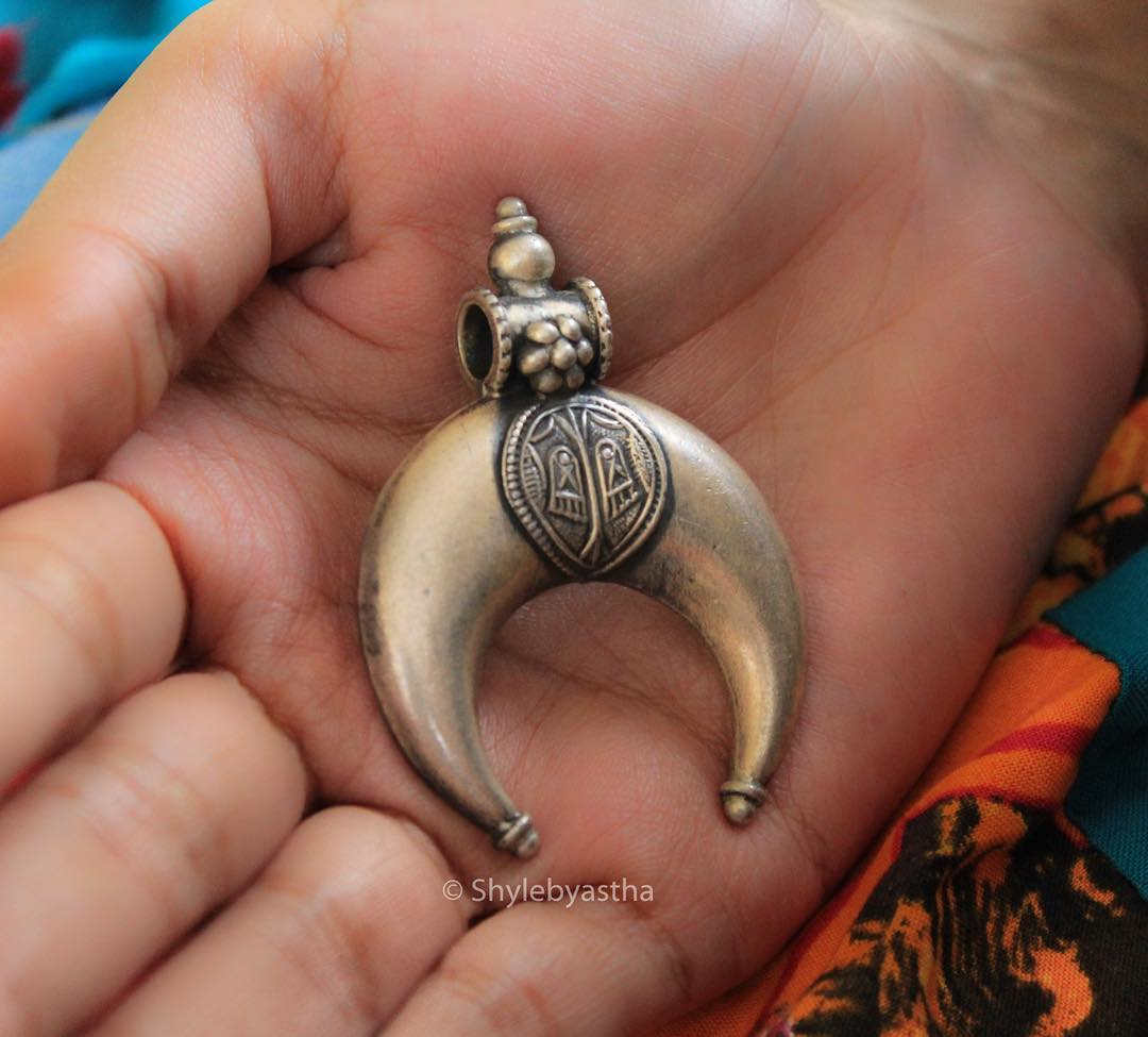 Adya Quirky Crescent Moon Pendant