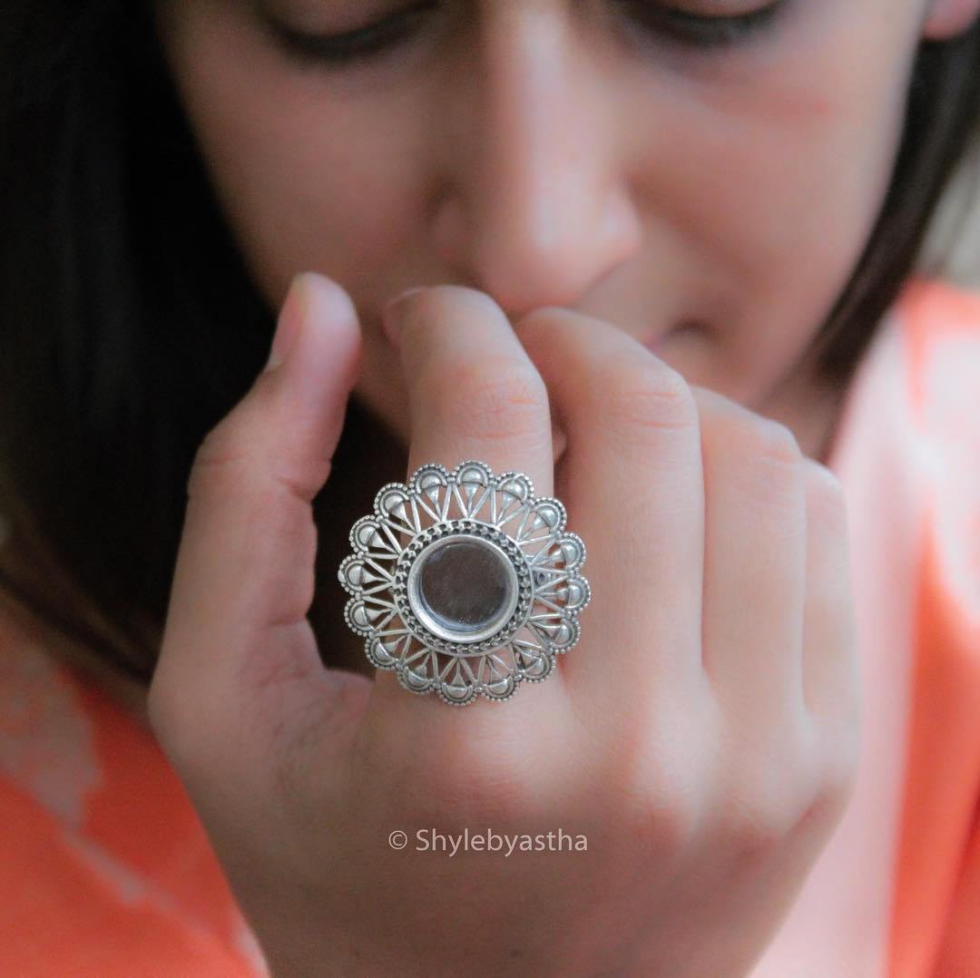 Adya Quirky Mirror Ring