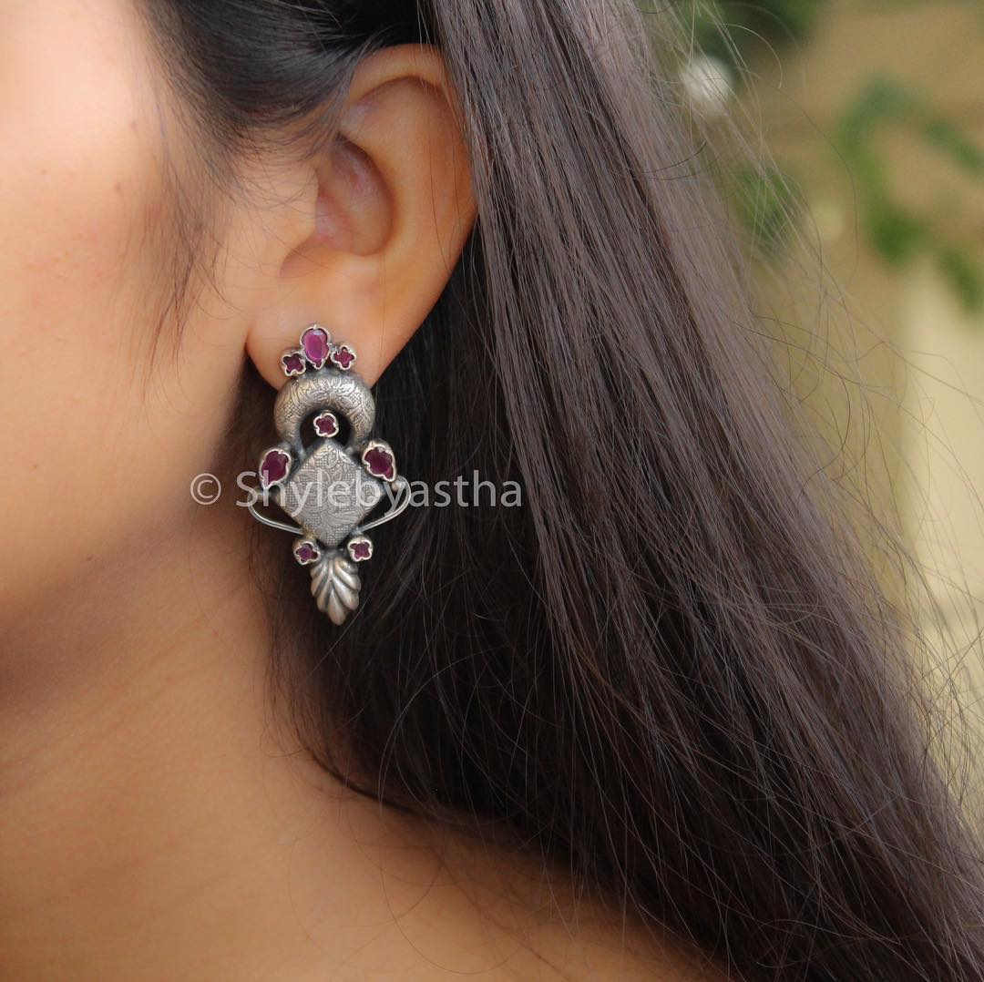 Adya Quirky Silver Studs