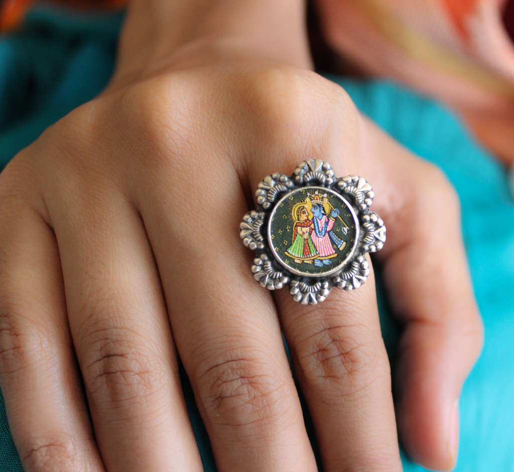 Adya RadhaKrishna Circular Ring