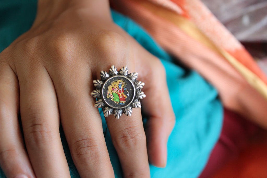 Adya RadhaKrishna Circular Ring