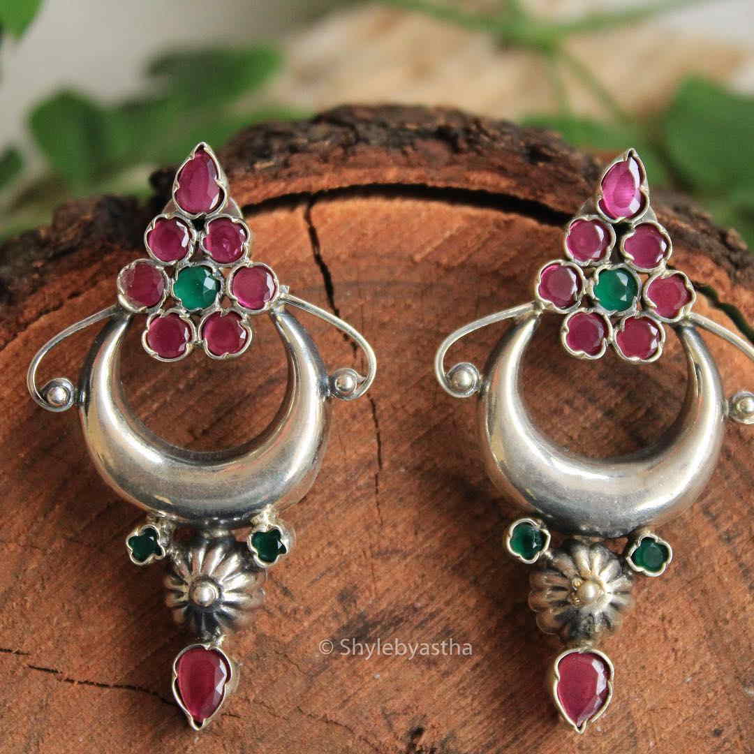 Adya Ruby Emerald Studs