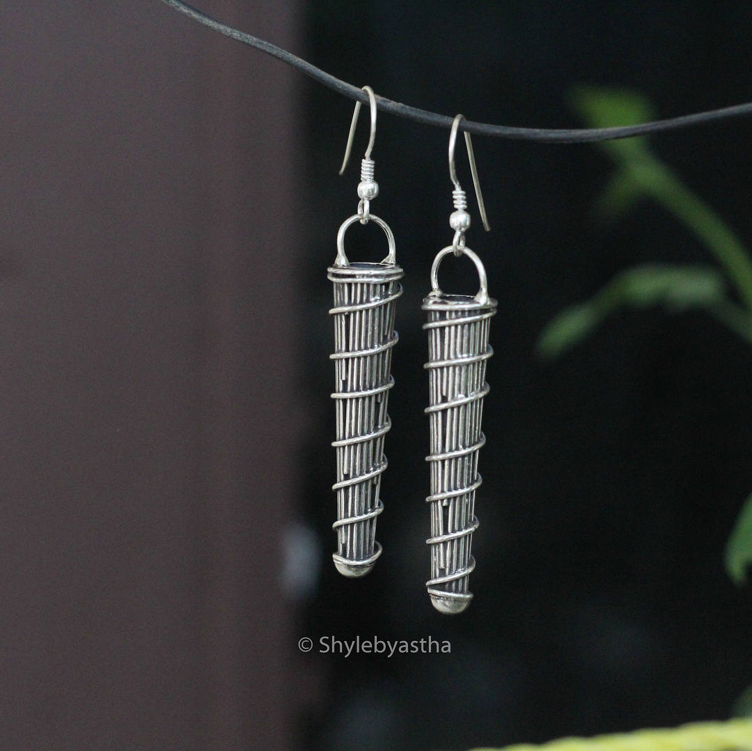 Adya Spiral Drop Earrings