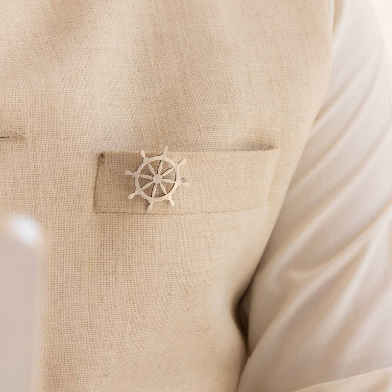 Adya Statement Ship Handle Brooch