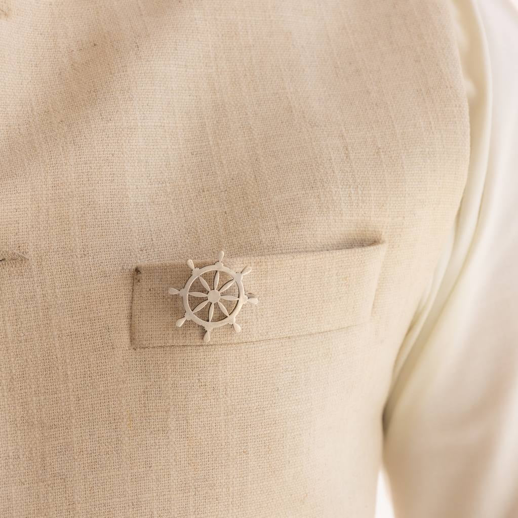 Adya Statement Ship Handle Brooch