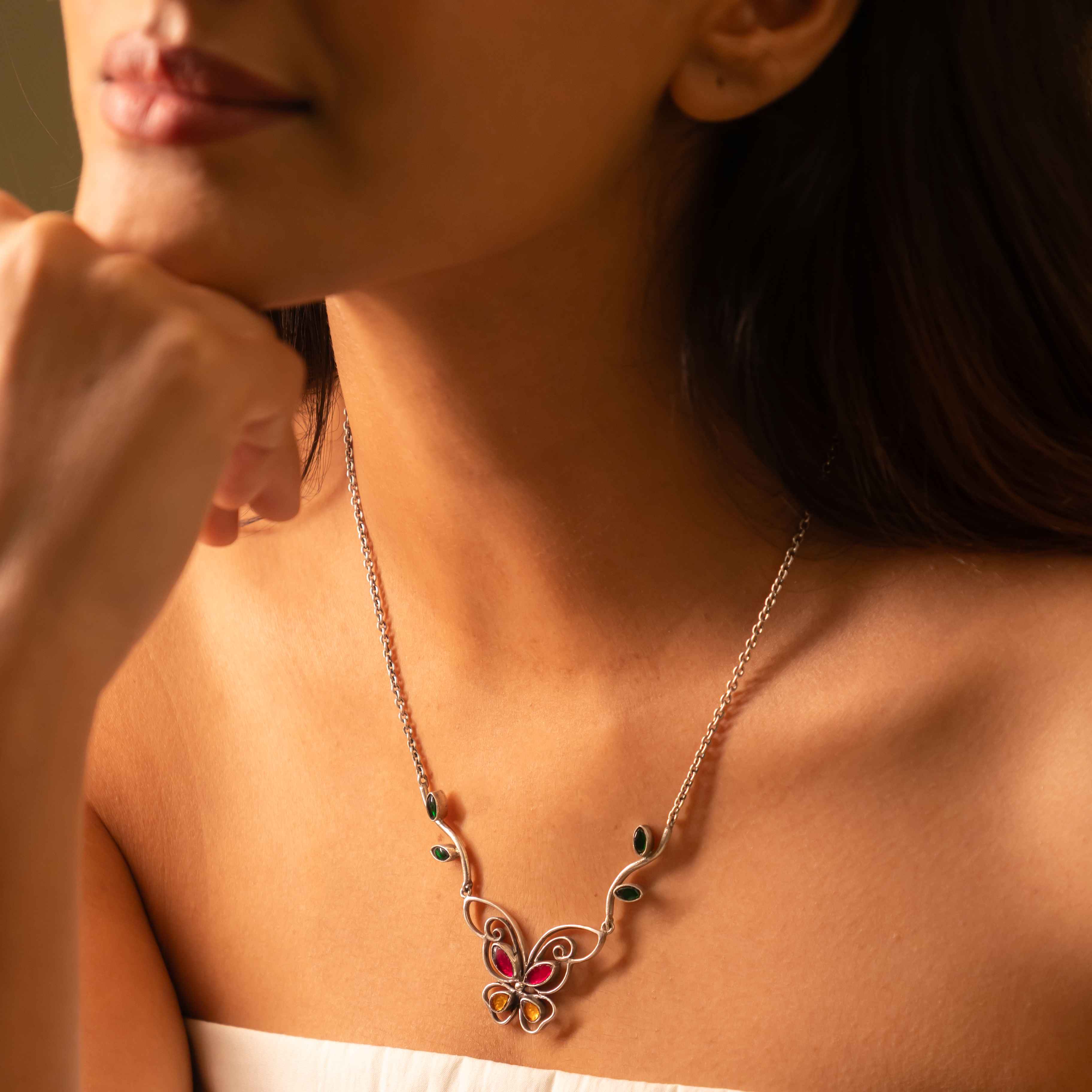 Adya Titli Aur Patti Necklace