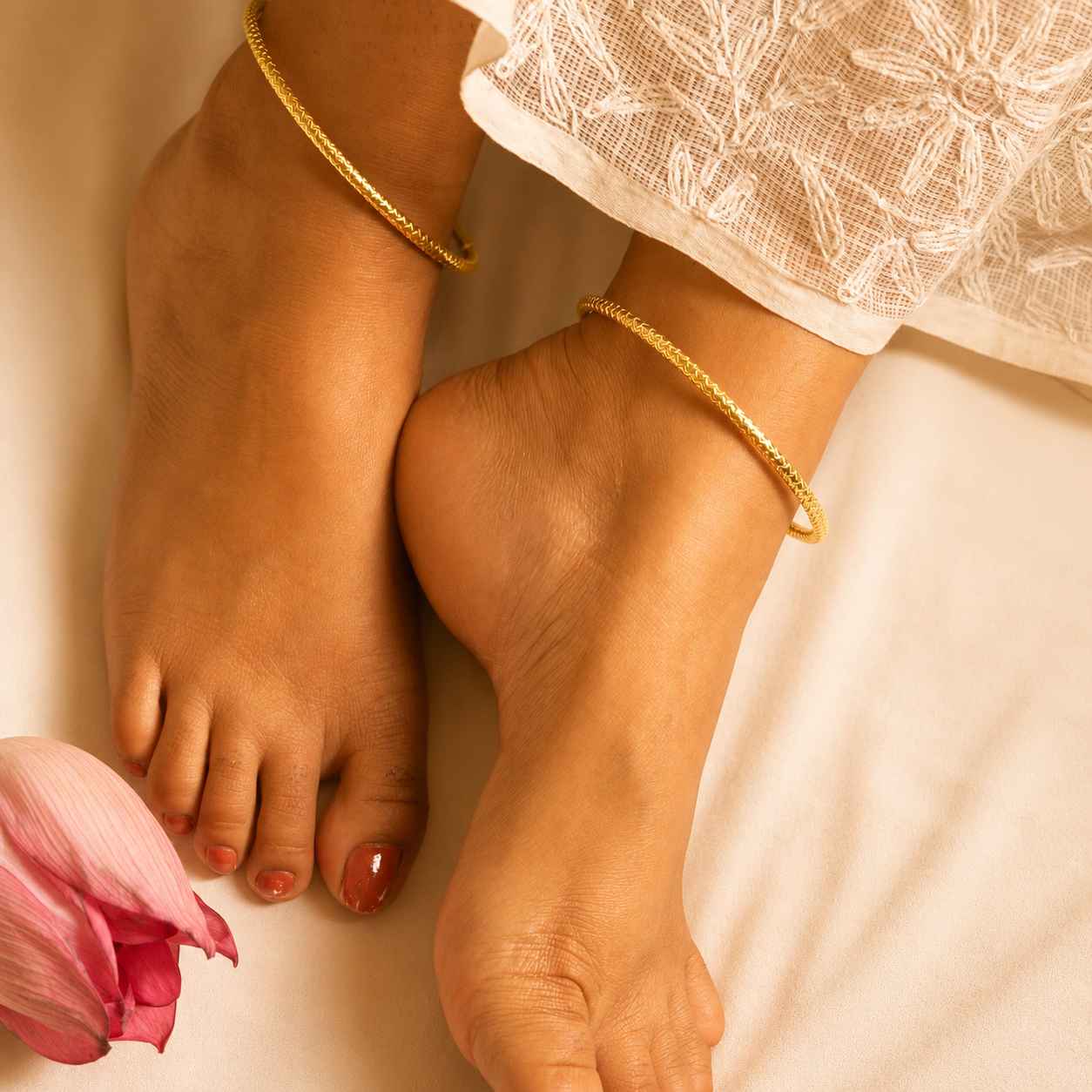 Adya Leher Everyday Ankle Kada