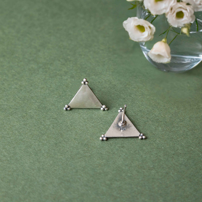Adya Matte Triangle Stud Earring