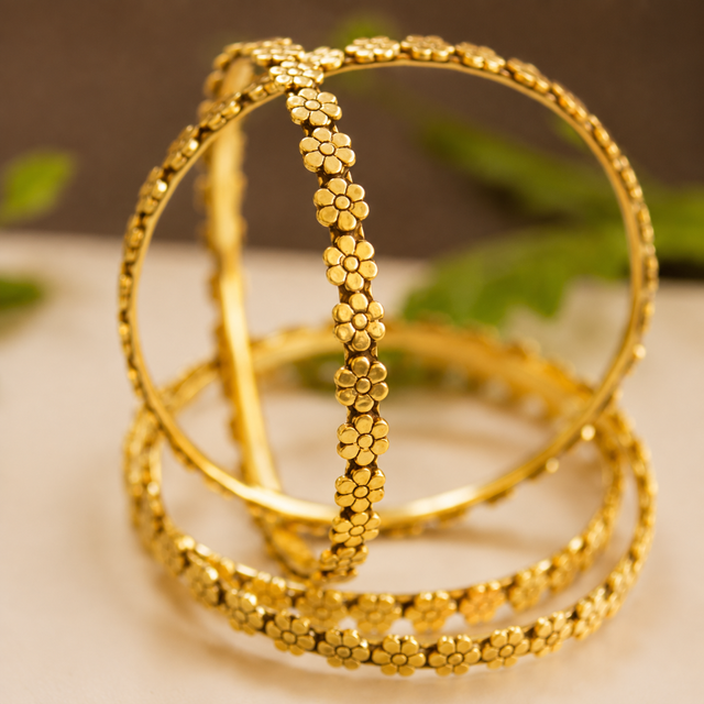 Adya Mini Flower Bangles