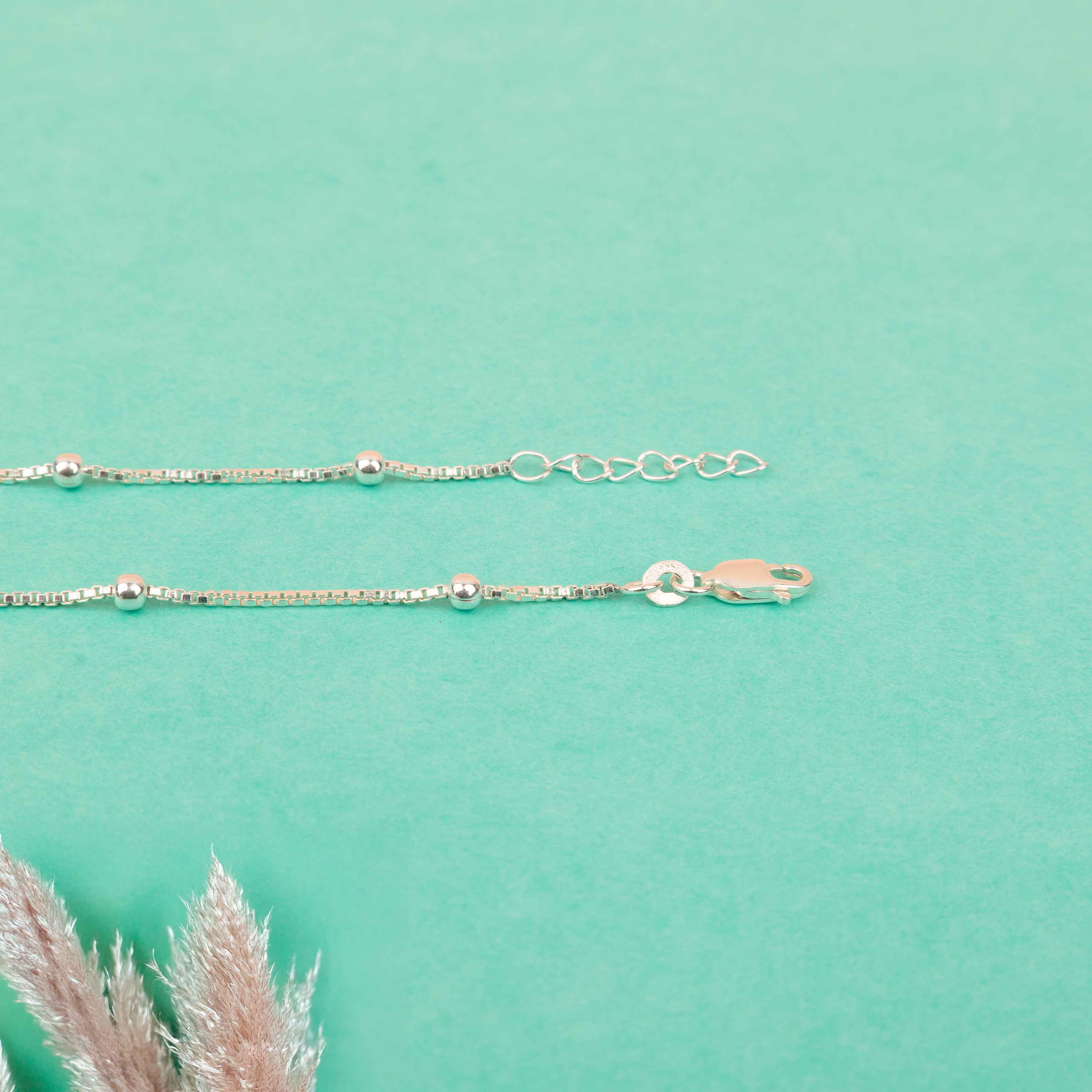 Adya Dainty Bead Chain Anklet
