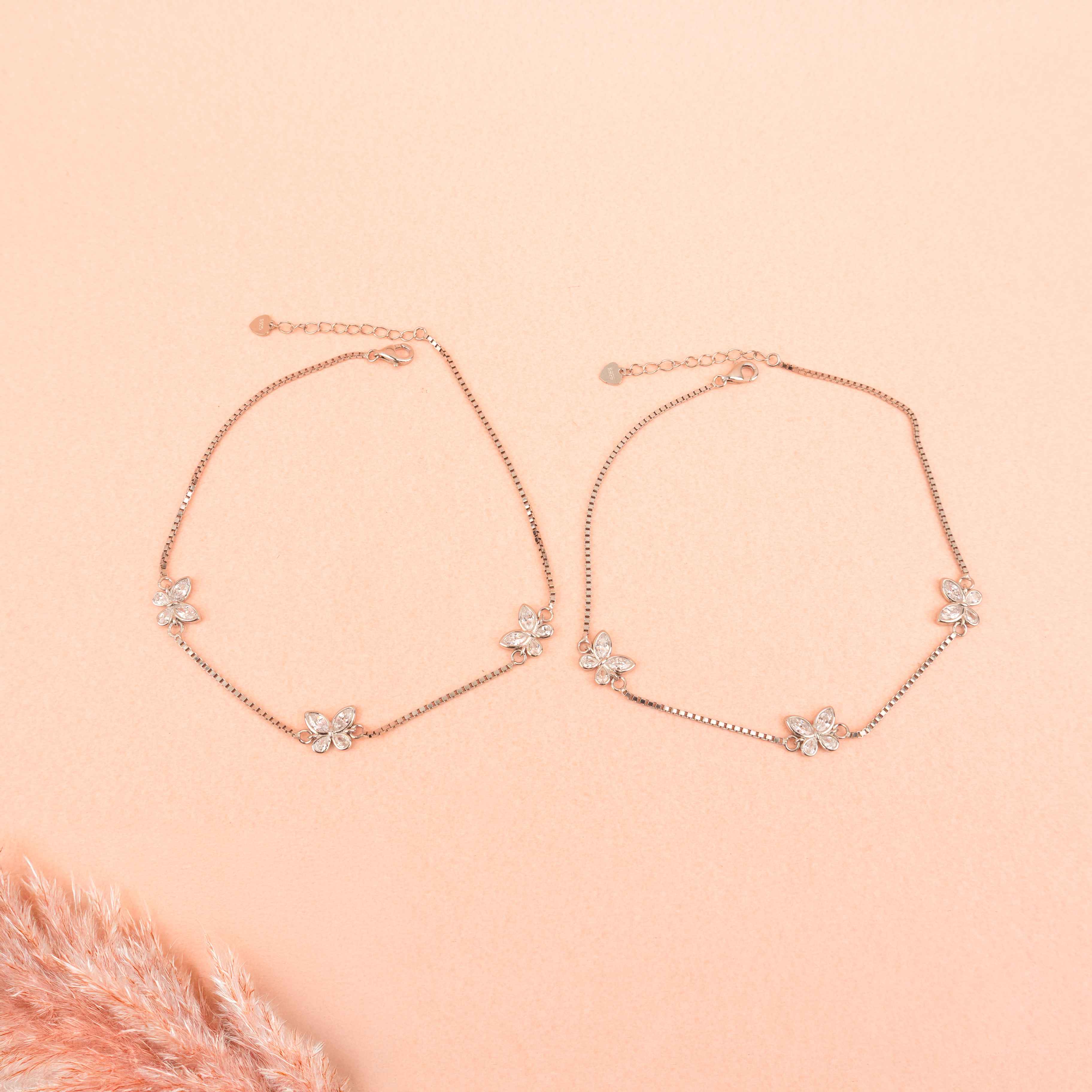Adya Elegant Butterfly Anklet