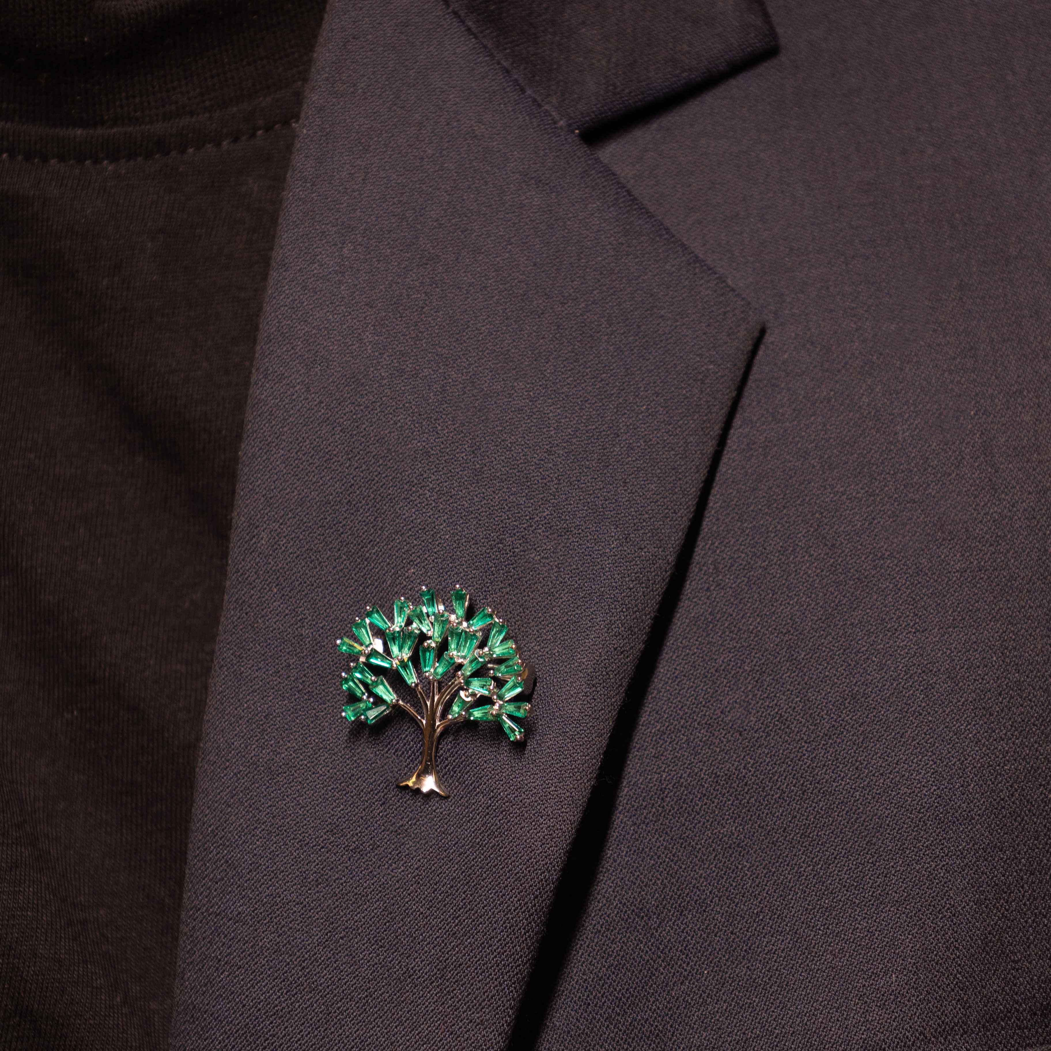 Adya Green Kalpavraksh Brooch cum Pendant