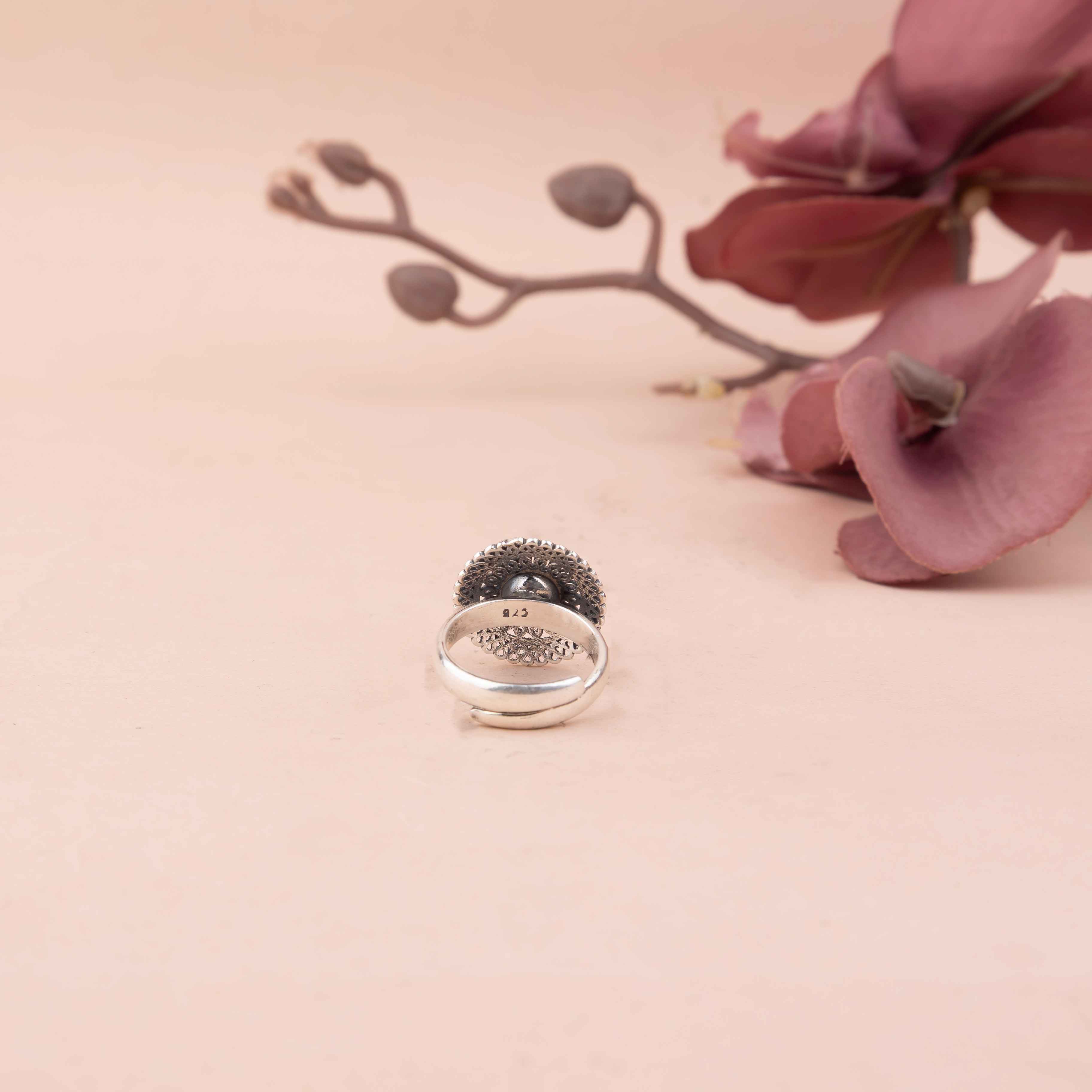 Adya Intricate concentric Ring