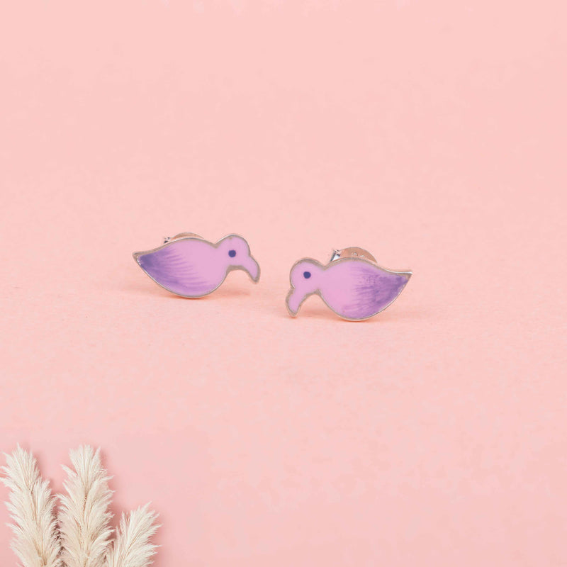 Adya Pihu Enamel Stud Earring