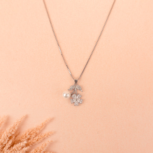 Adya Soft Bloom Pearl Necklace