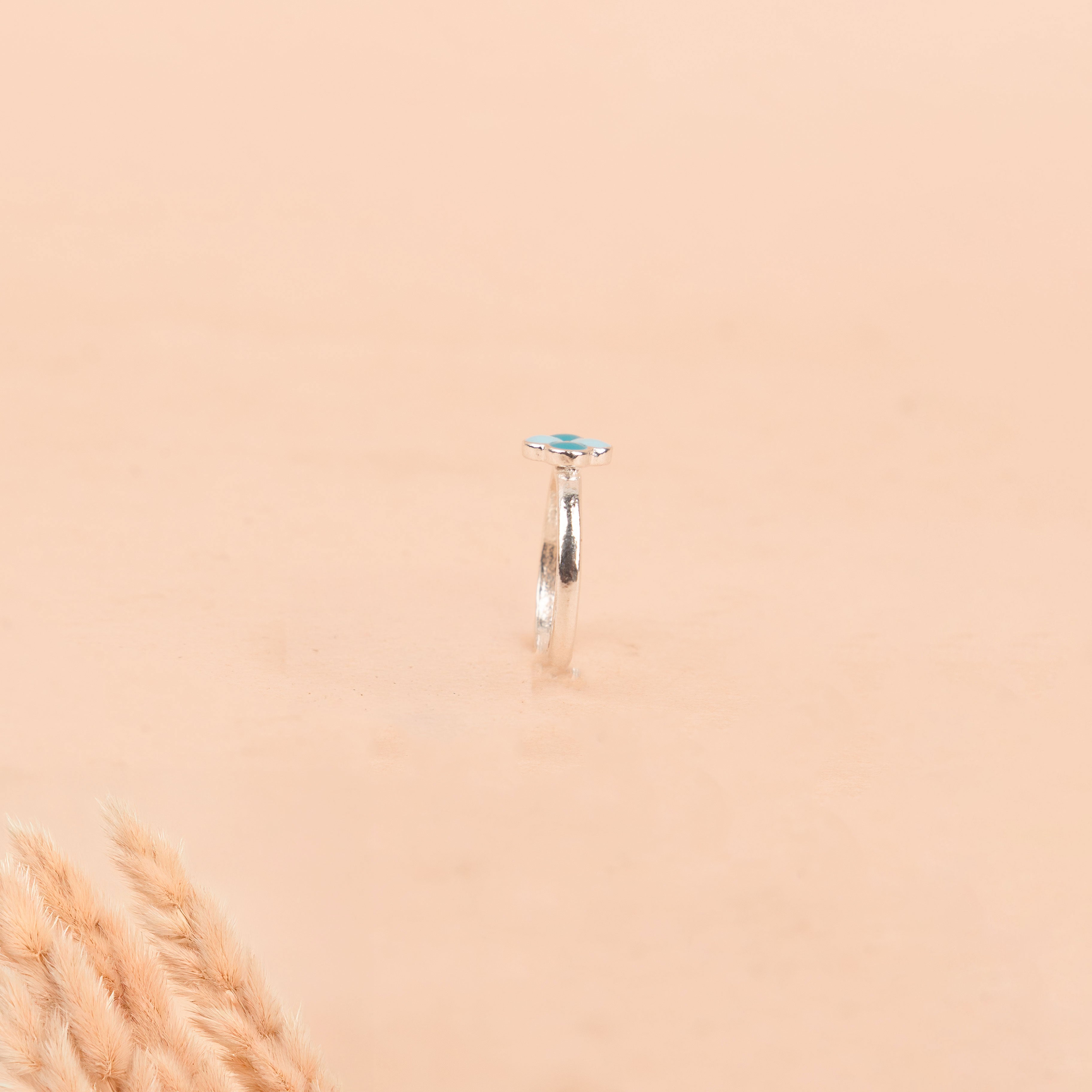 Adya Turquoise Blossom Bud Midi Ring