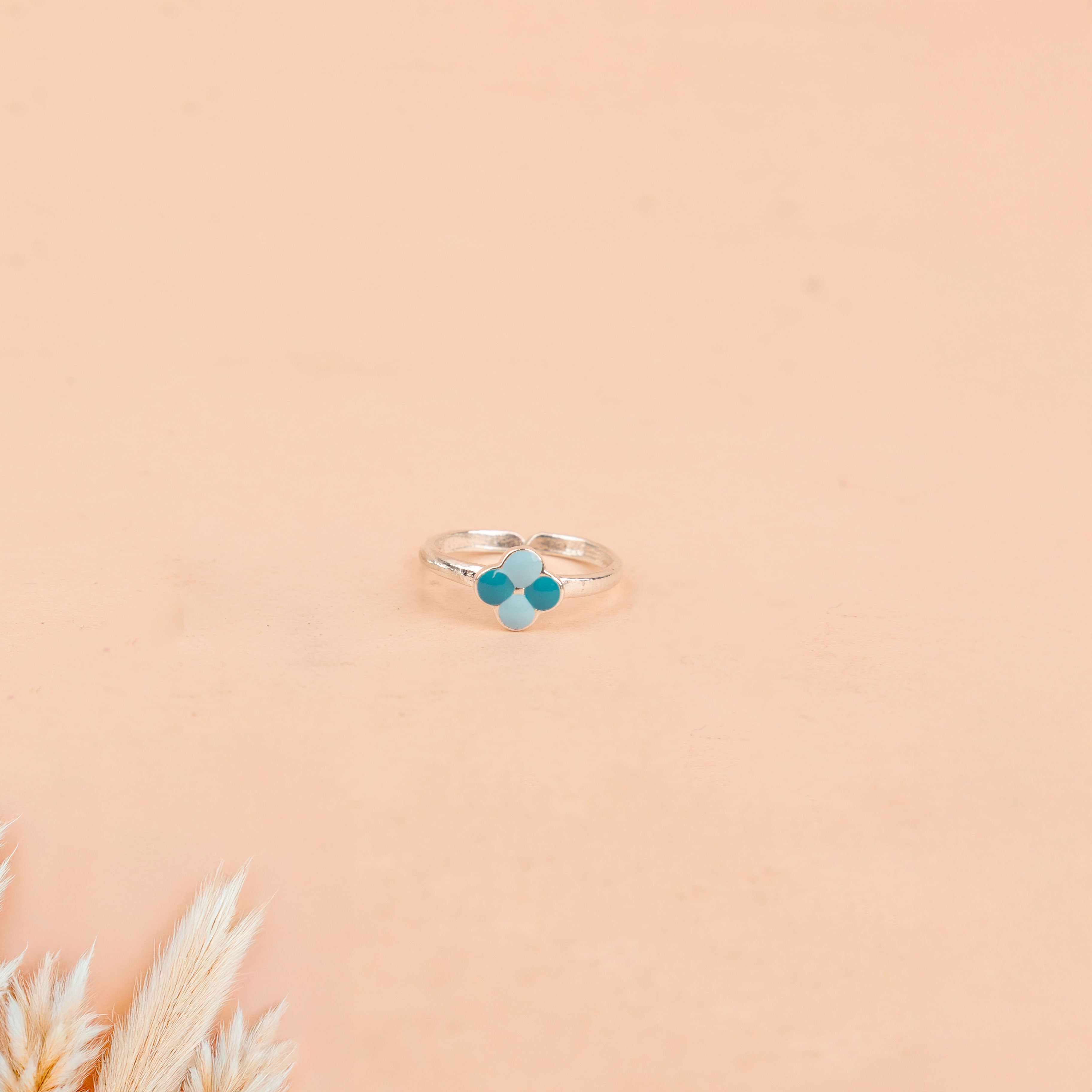 Adya Turquoise Blossom Bud Midi Ring