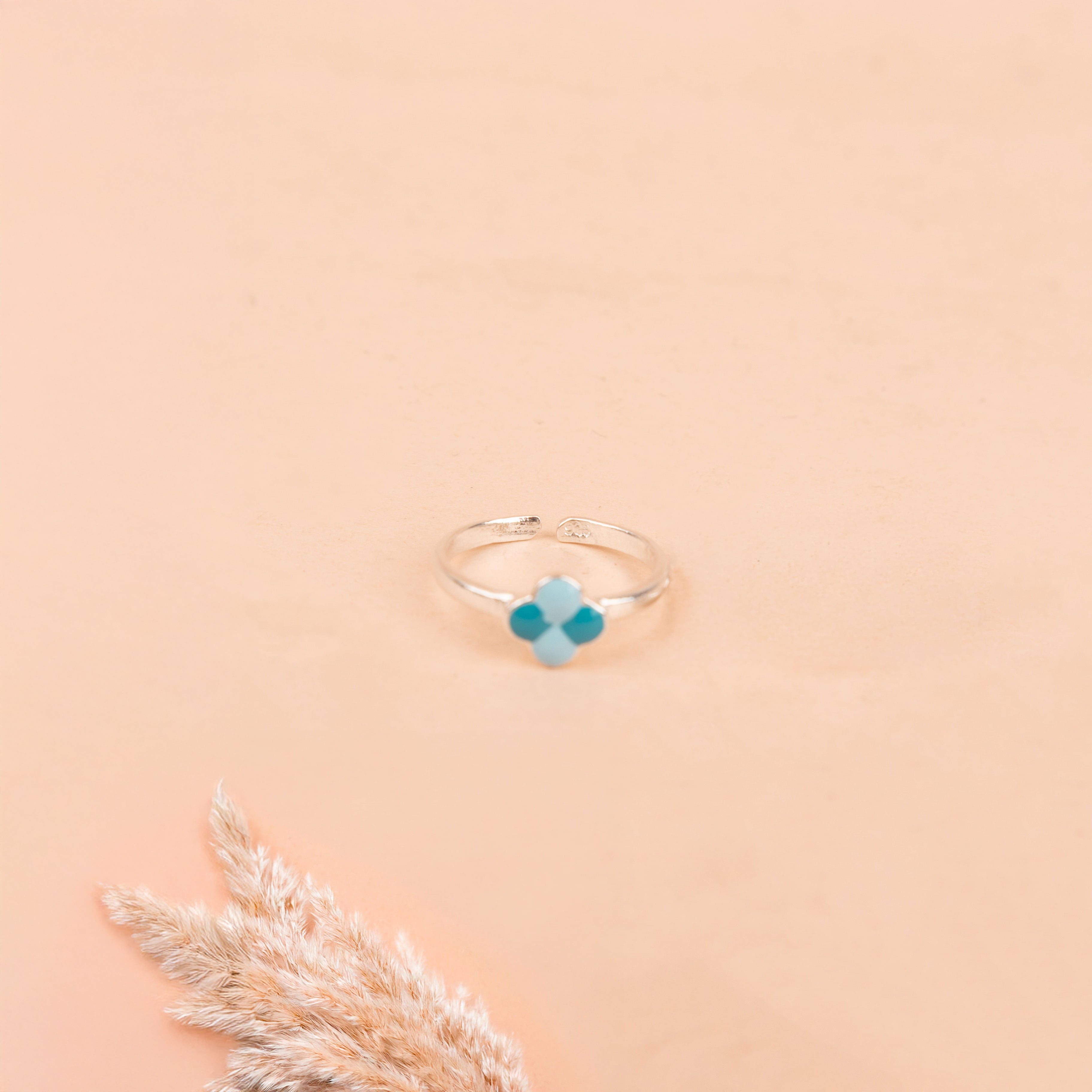Adya Turquoise Blossom Bud Midi Ring