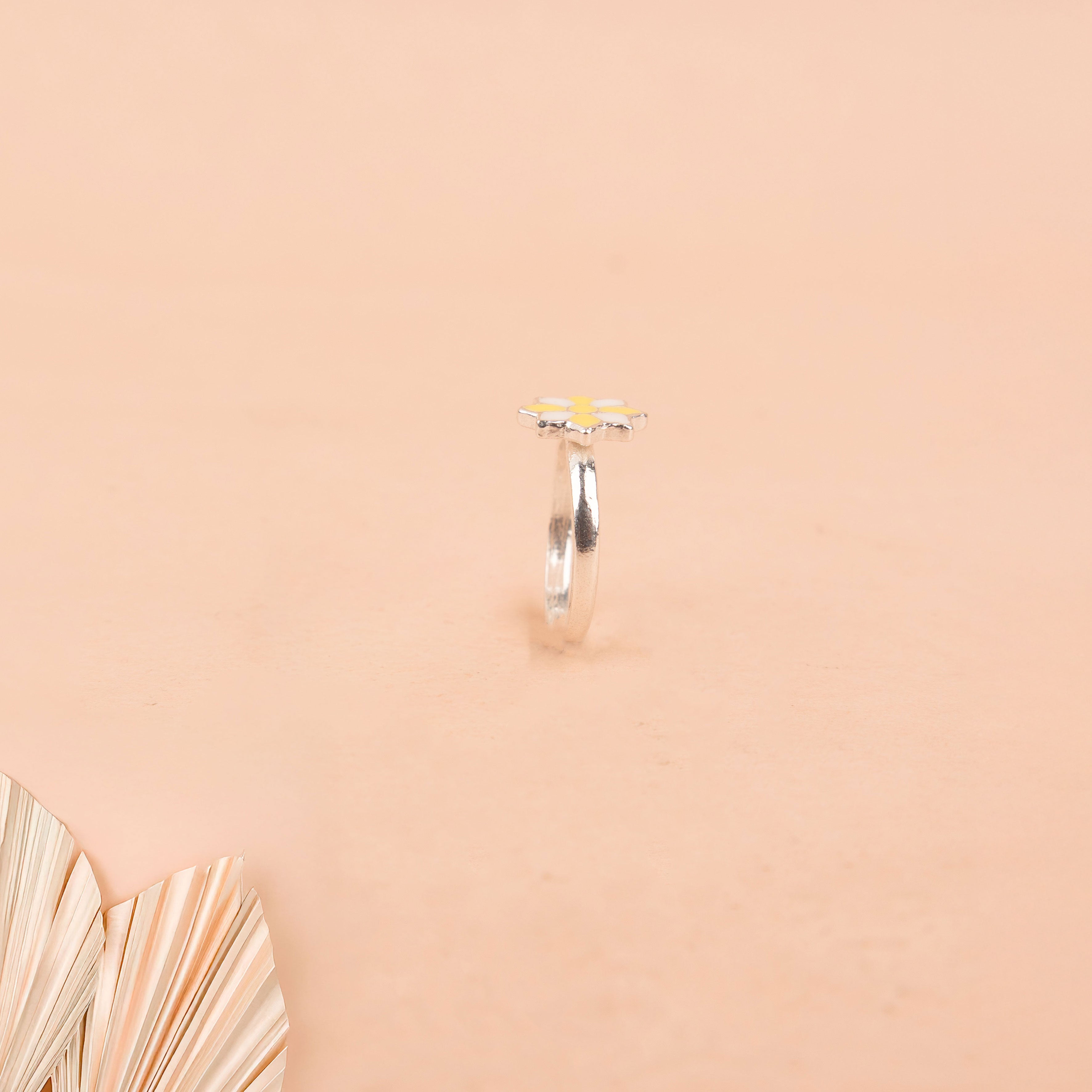 Adya Yellow Bloom Midi Ring