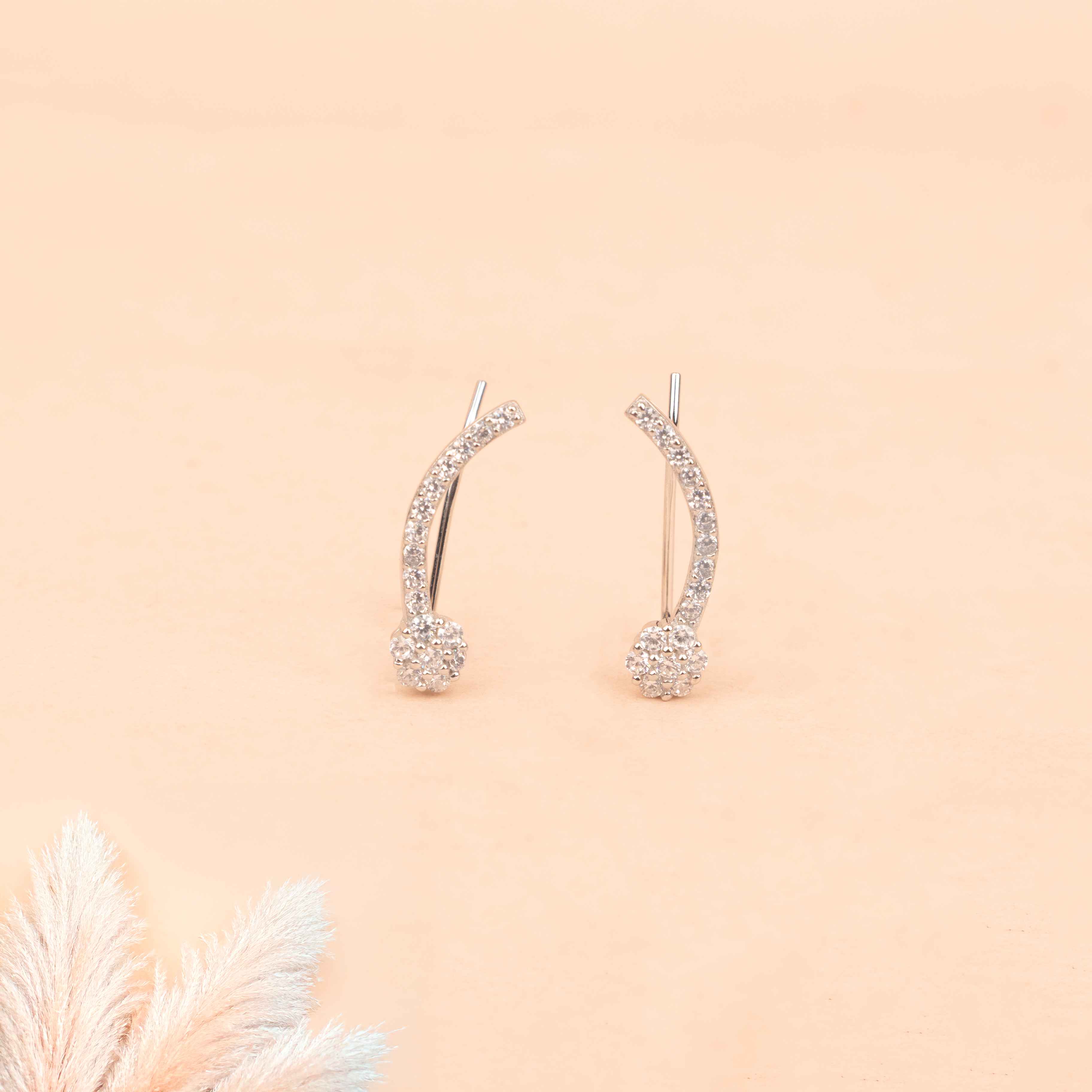 Adya Floral Bloom Fine Stud Earring