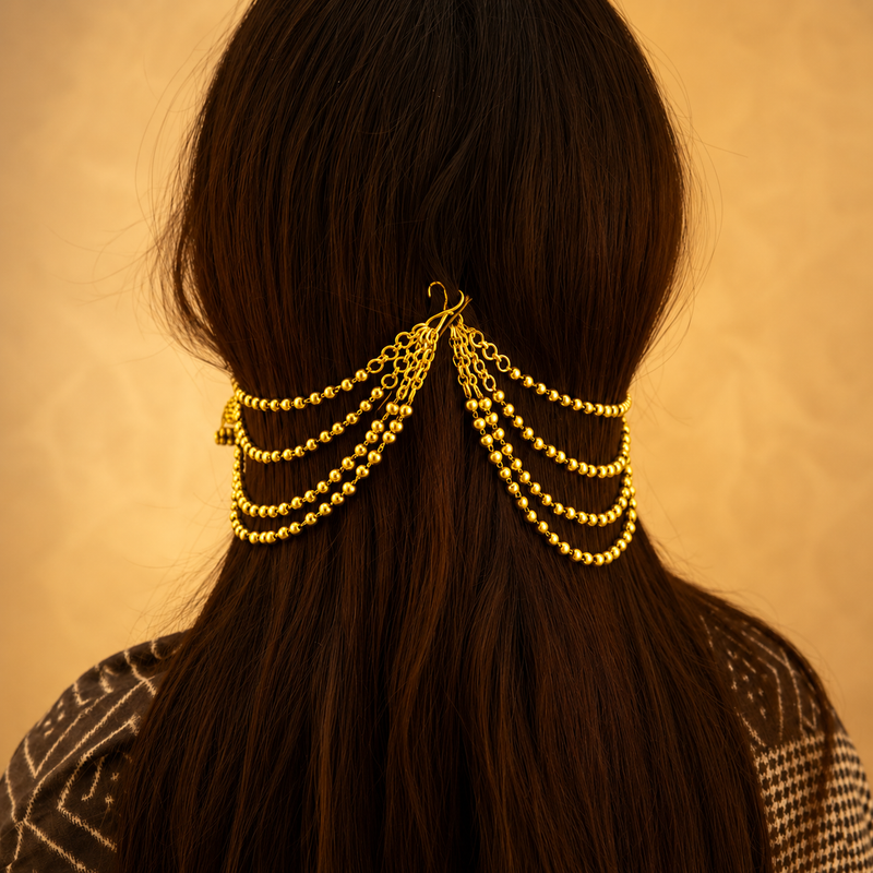 Anvaya Classic Four Layer Ball Earchain
