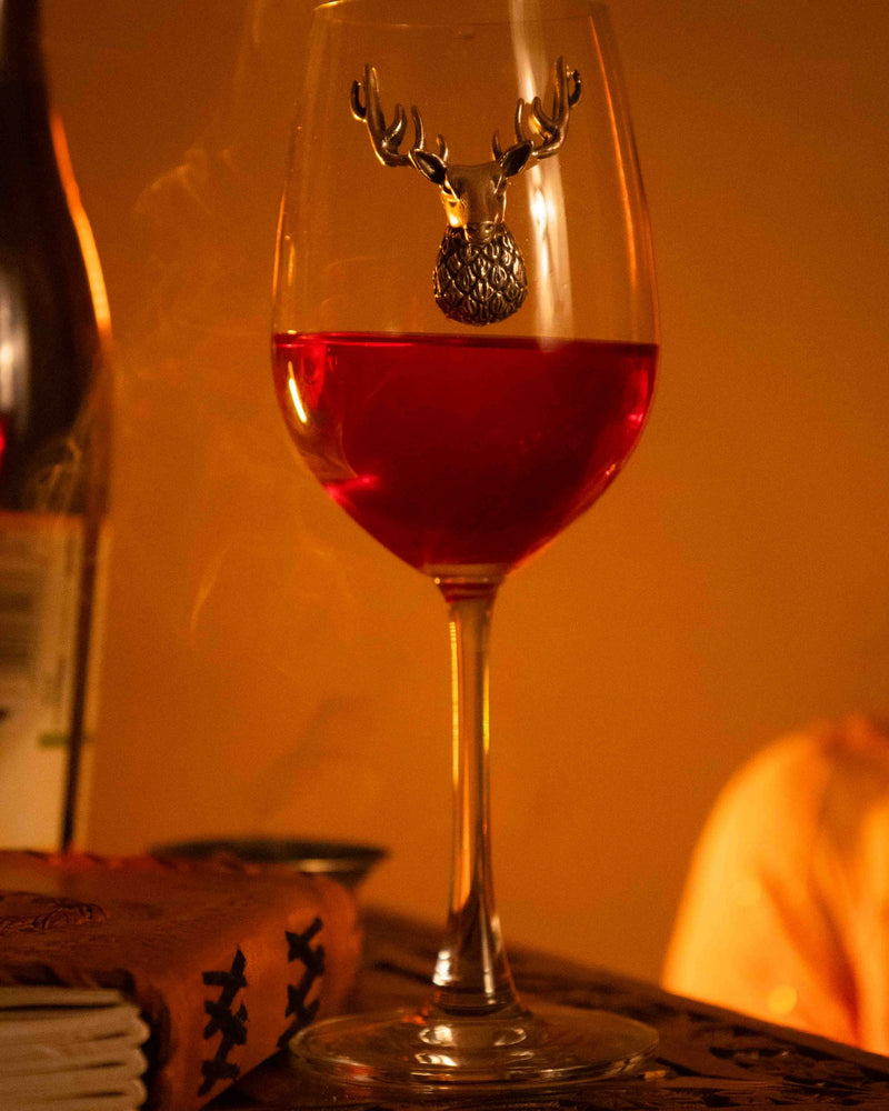 The Mystic Deer Wine Glass
