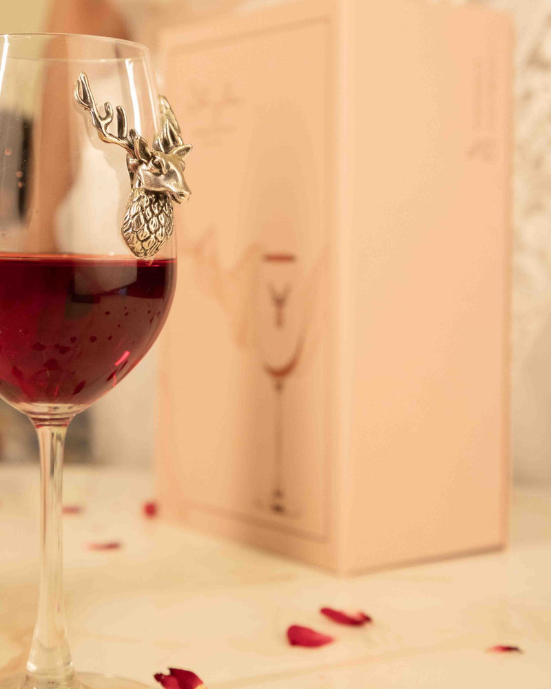 The Mystic Deer Wine Glass