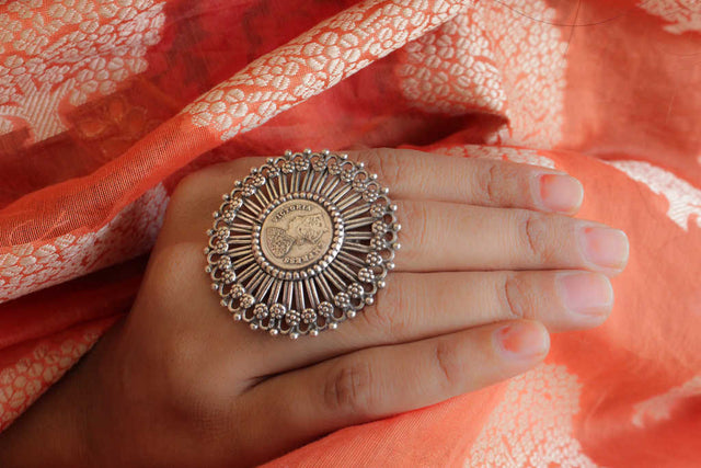 Anvaya Coin Chakra Ring