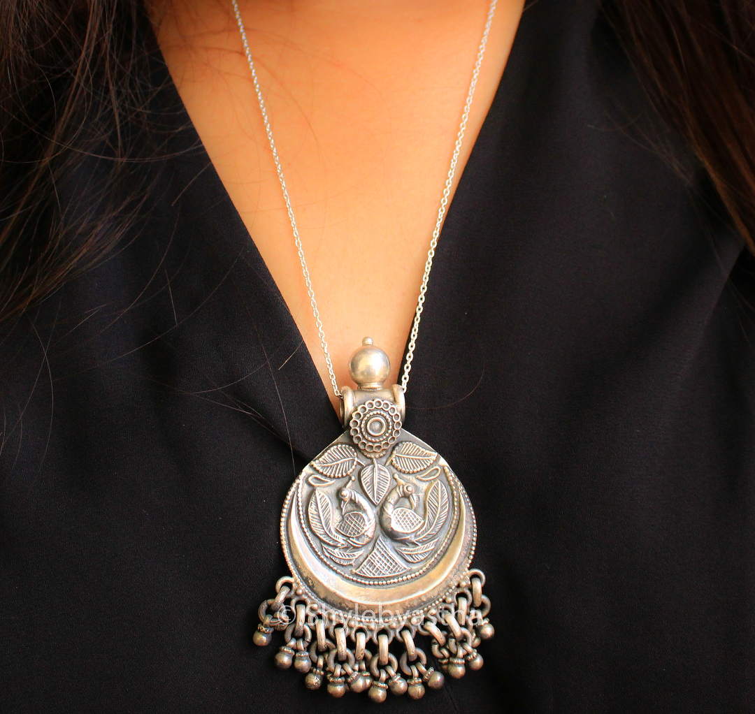 Anvaya Dual Peacock Pendant