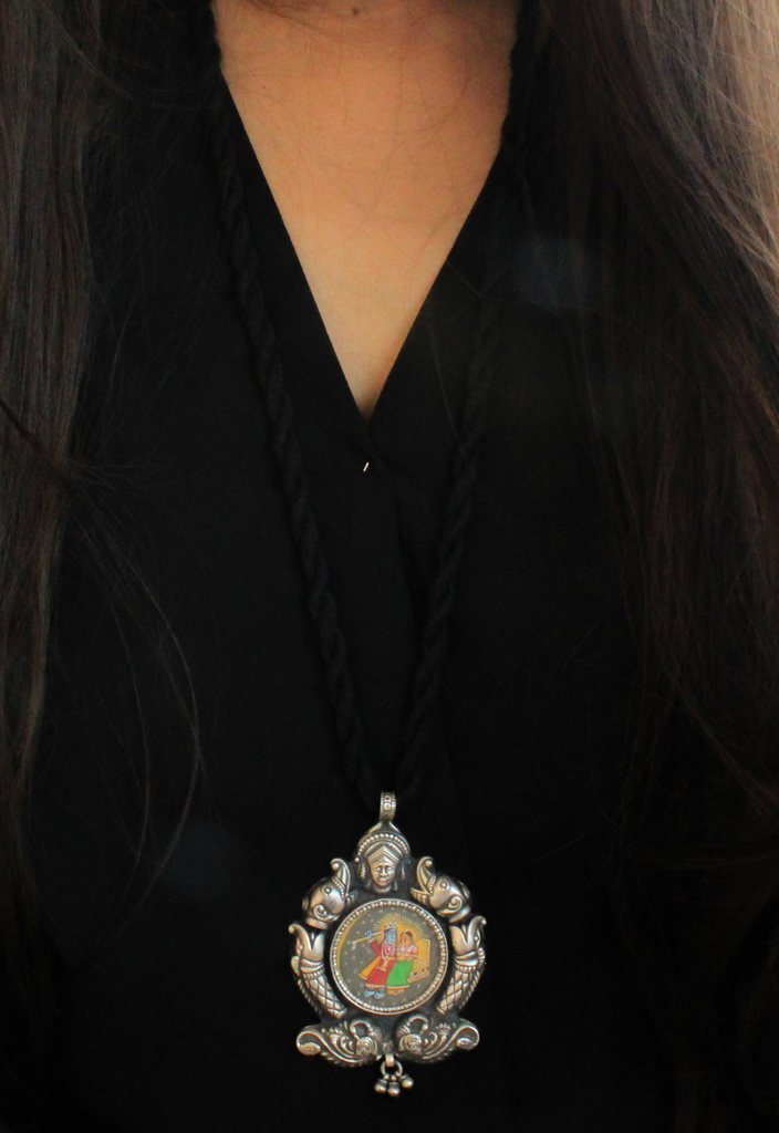 Anvaya Embossed Classic Art Pendant