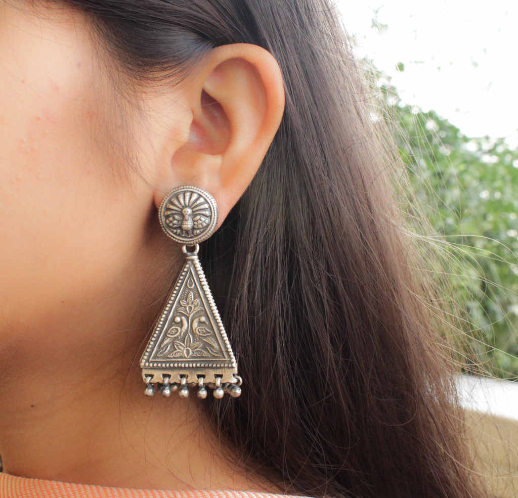 Anvaya Pyramid Drop Jhumkas
