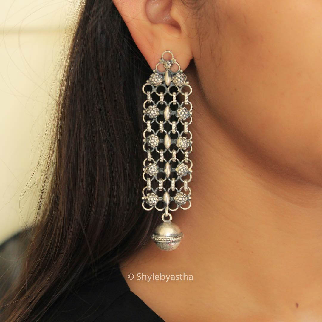 Anvaya Quirky Jali Danglers