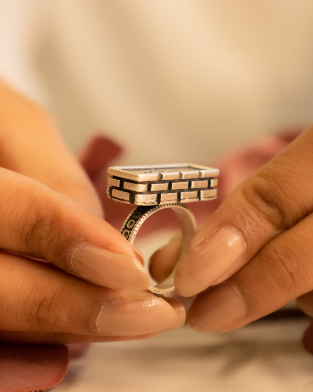 Anvaya Shri Ram Brick Auspicious Ring