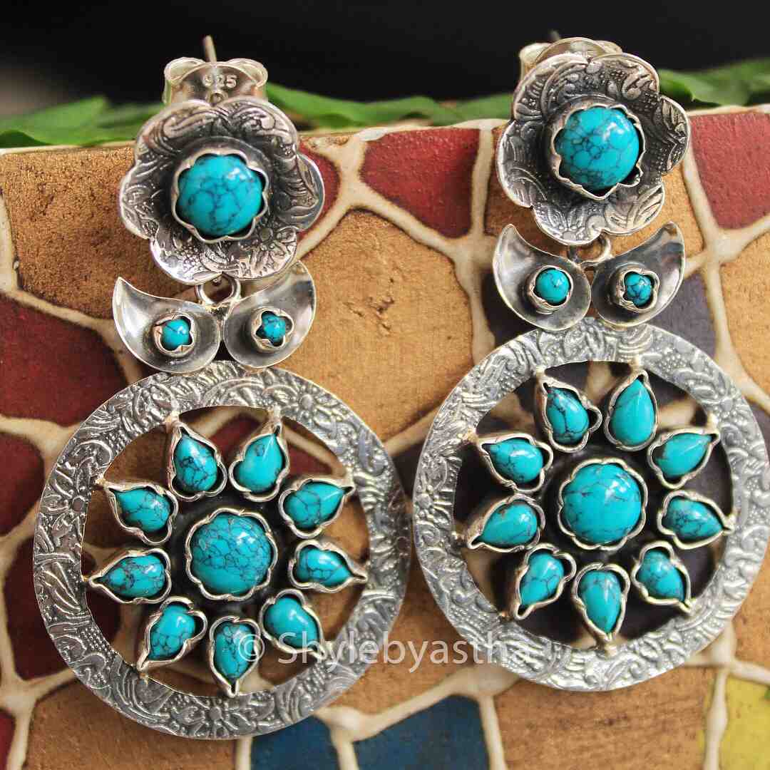 Anvaya Turquoise Classic Earrings